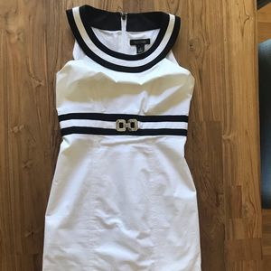 White House Black Market shoulder less midi dress